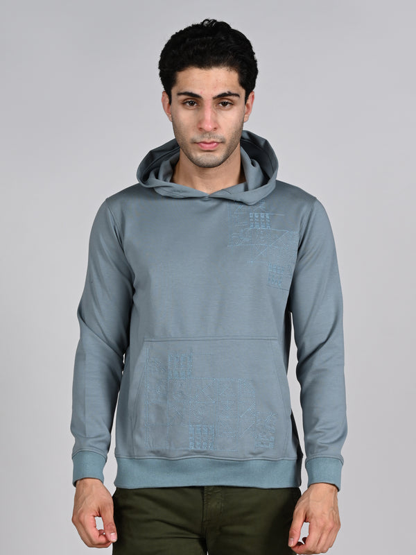Killer Men Blue Hooded Sweat Shirts
