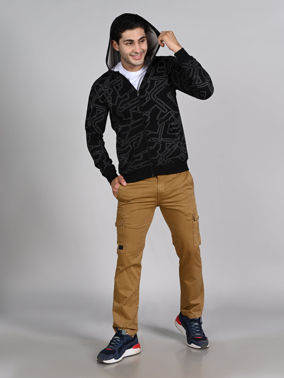 Killer Men Black Hooded Sweat Shirts