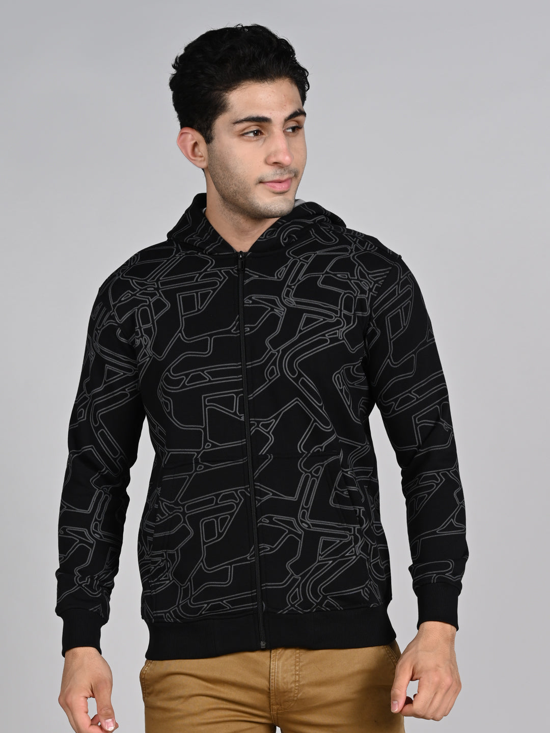Killer Men Black Hooded Sweat Shirts