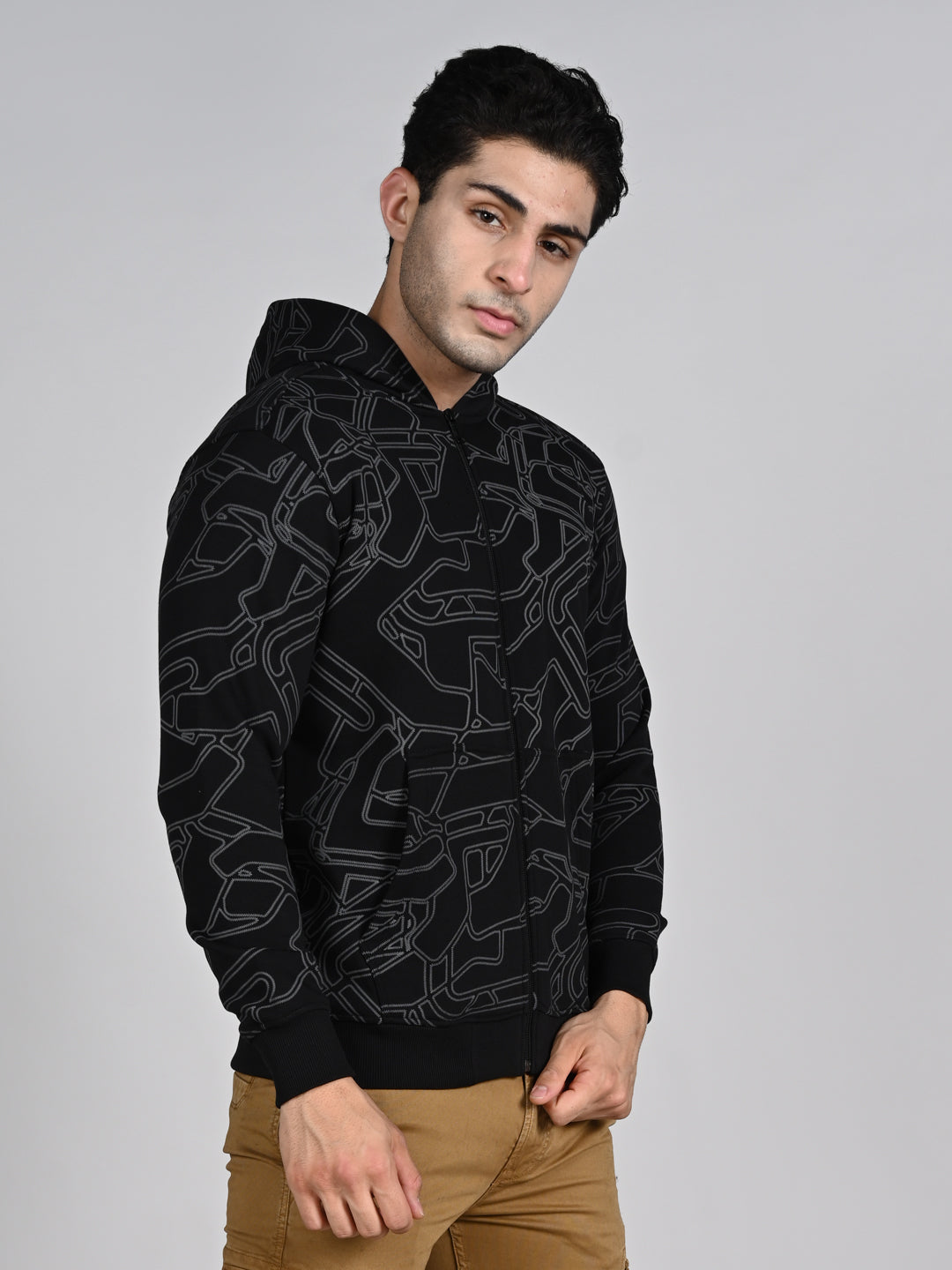 Killer Men Black Hooded Sweat Shirts