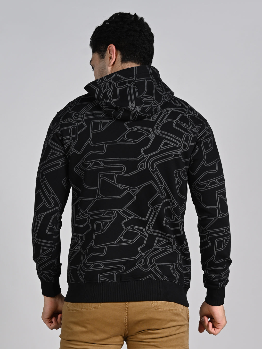 Killer Men Black Hooded Sweat Shirts