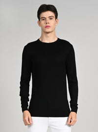 Killer Men Round Neck Balck Sweaters