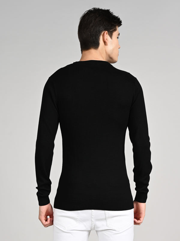 Killer Men Round Neck Balck Sweaters