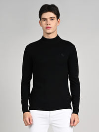 Killer Men High Neck Black Sweaters