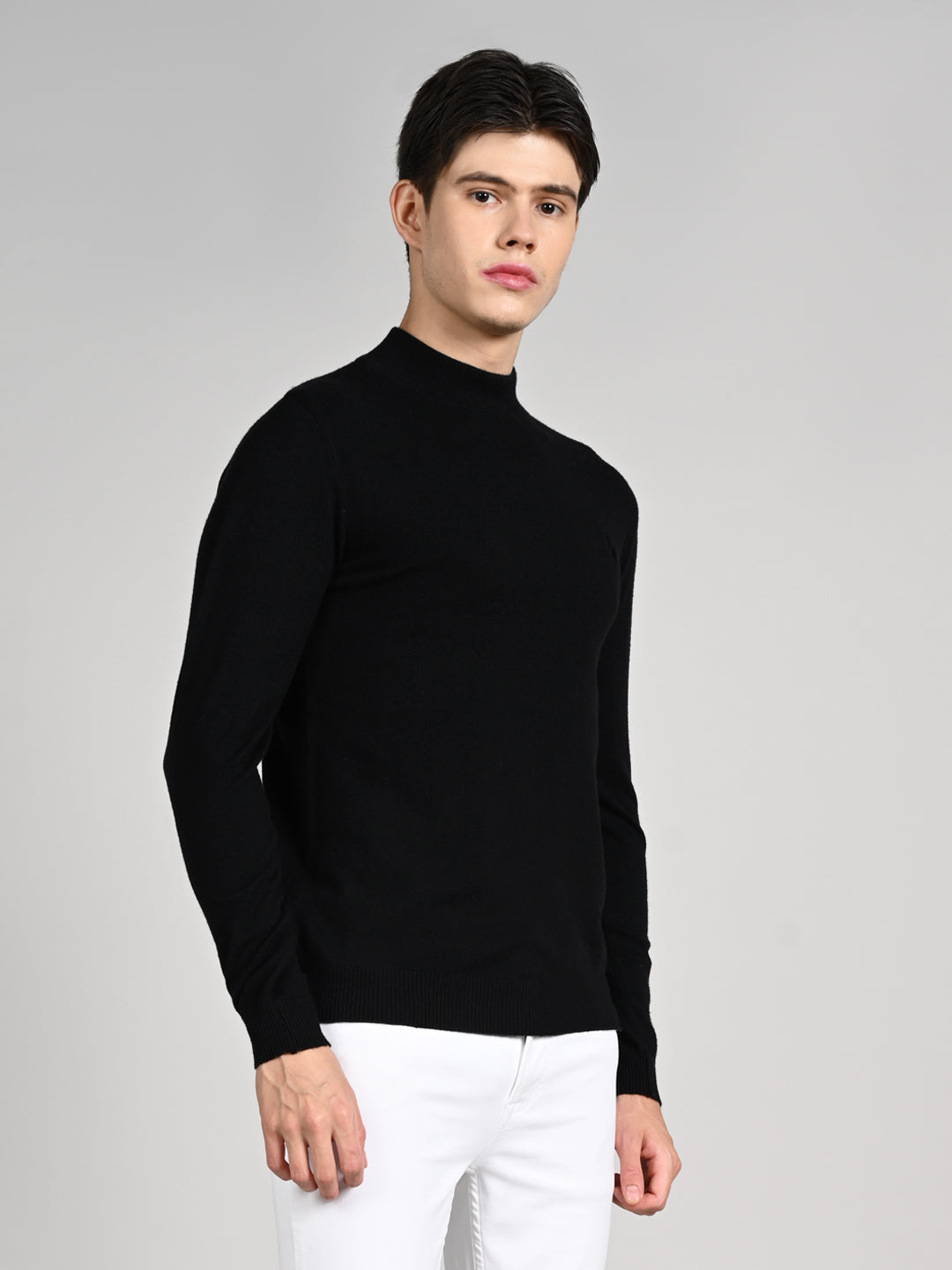 Killer Men High Neck Black Sweaters