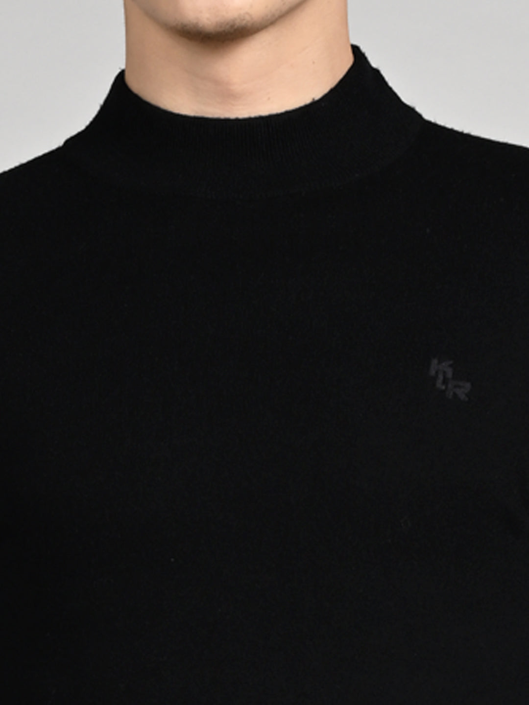 Killer Men High Neck Black Sweaters