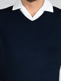 Killer Men V Neck Sleeveless Navy Sweaters