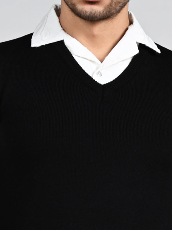Killer Men V Neck Sleeveless Black Sweaters