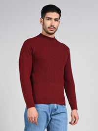 Killer Men High Neck Wine Sweaters