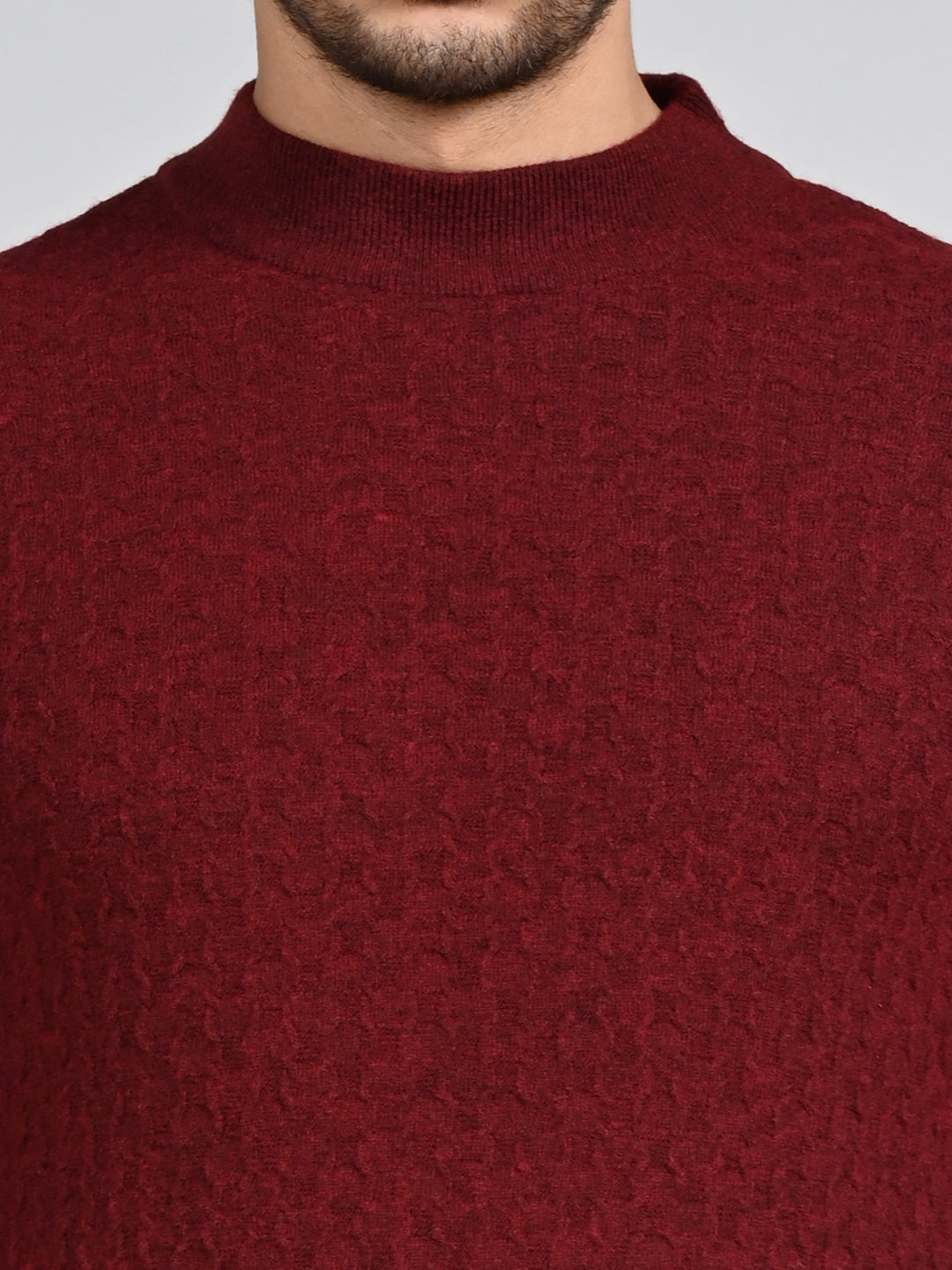 Killer Men High Neck Wine Sweaters