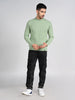 Killer Men High Neck Light Green Sweaters