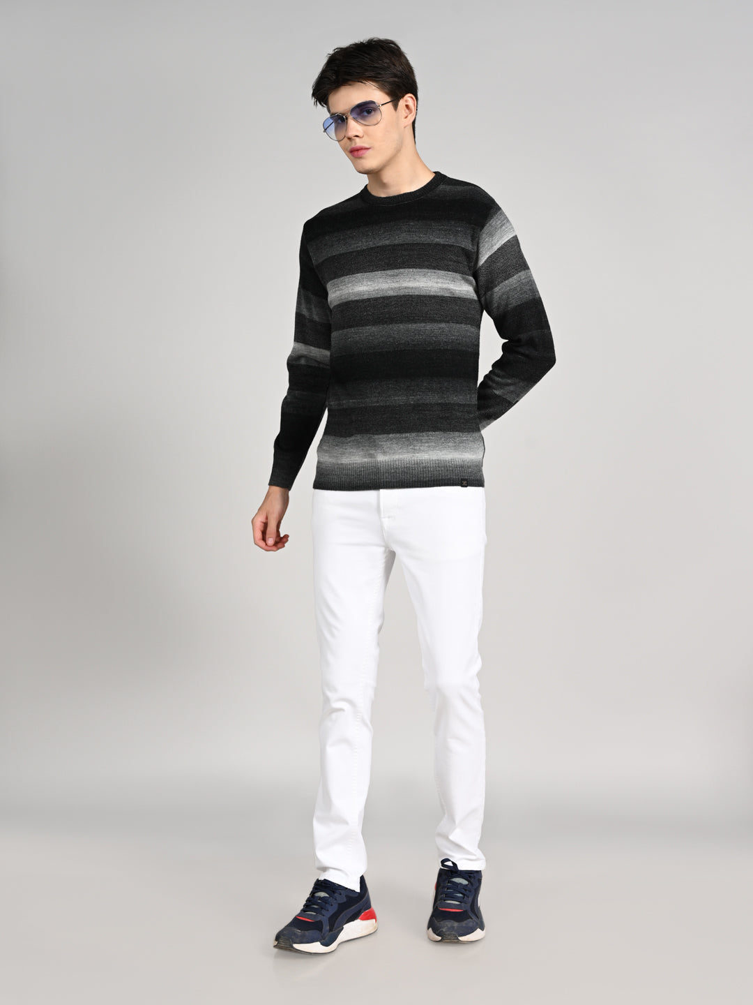 Killer Men Round Neck Balck Sweaters