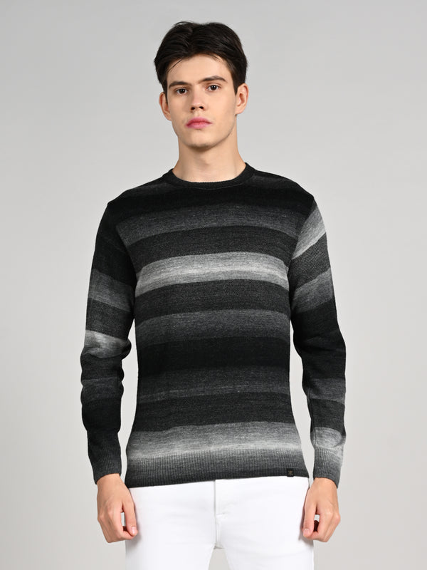 Killer Men Round Neck Balck Sweaters