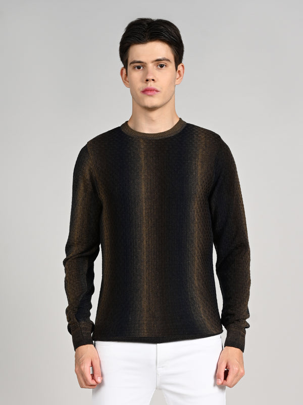 Killer Men Round Neck Navy Sweaters
