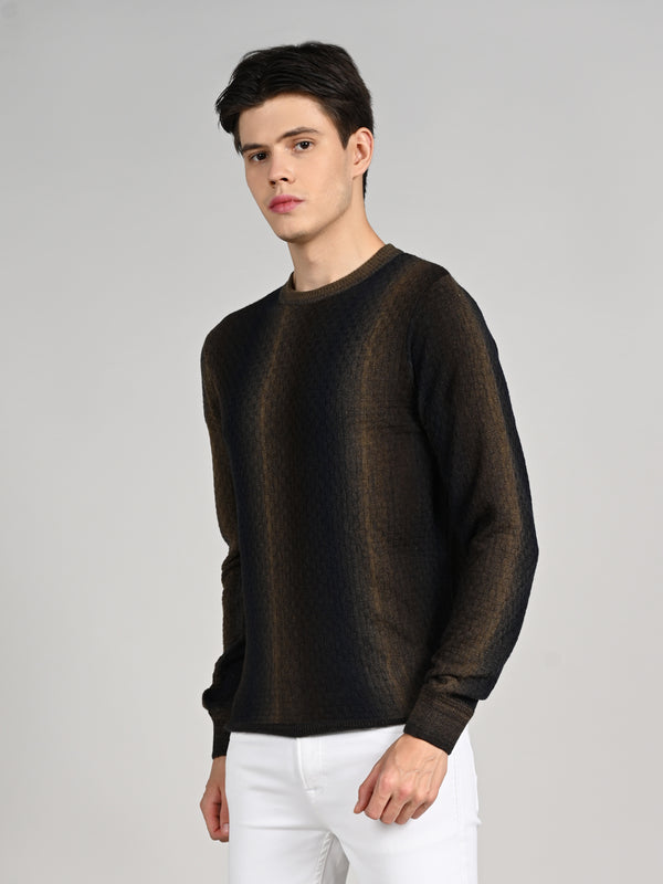 Killer Men Round Neck Navy Sweaters
