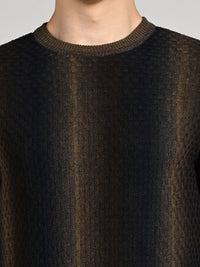 Killer Men Round Neck Navy Sweaters