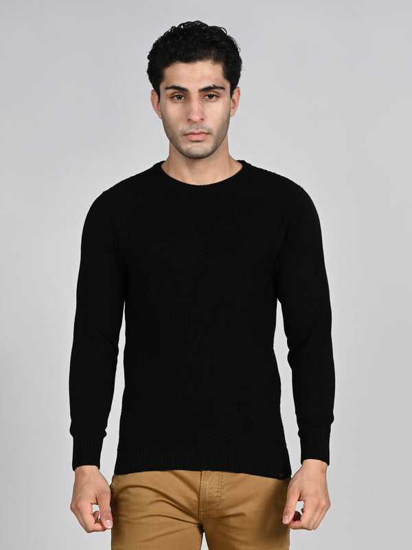 Killer Men Round Neck Balck Sweaters