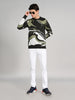 Killer Men Round Neck Olive Sweaters
