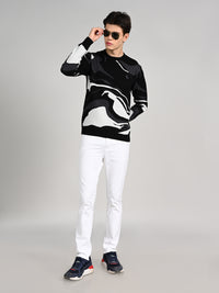 Killer Men Round Neck Balck Sweaters