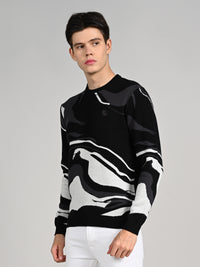 Killer Men Round Neck Balck Sweaters