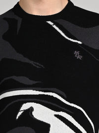 Killer Men Round Neck Balck Sweaters