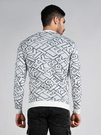 Killer Men Round Neck Off White Sweaters