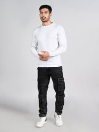 Killer Men Round Neck Light Grey Sweaters