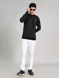 Killer Men Round Neck Balck Sweaters