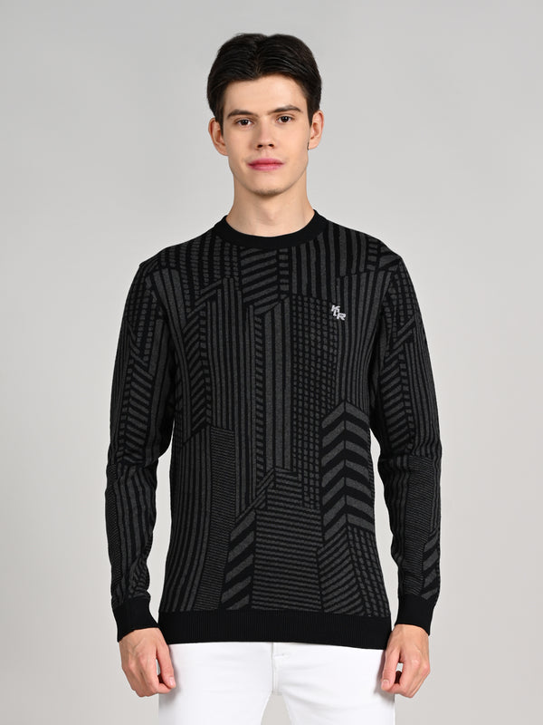 Killer Men Round Neck Balck Sweaters
