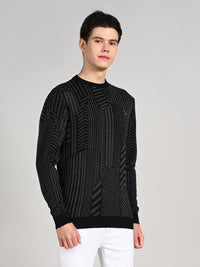 Killer Men Round Neck Balck Sweaters