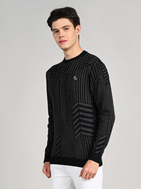 Killer Men Round Neck Balck Sweaters