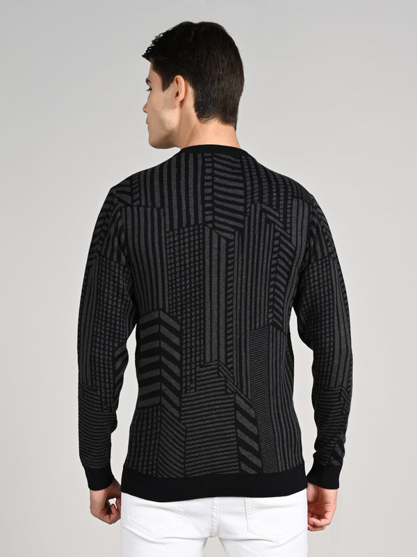 Killer Men Round Neck Balck Sweaters