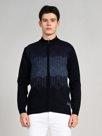 Killer Men Round Neck Navy Sweaters