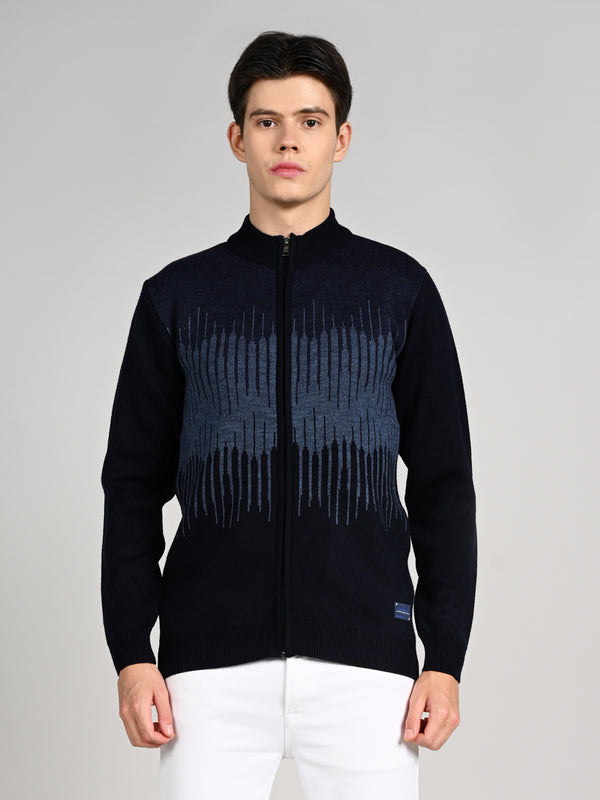 Killer Men Round Neck Navy Sweaters
