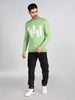 Killer Men Round Neck Light Green Sweaters