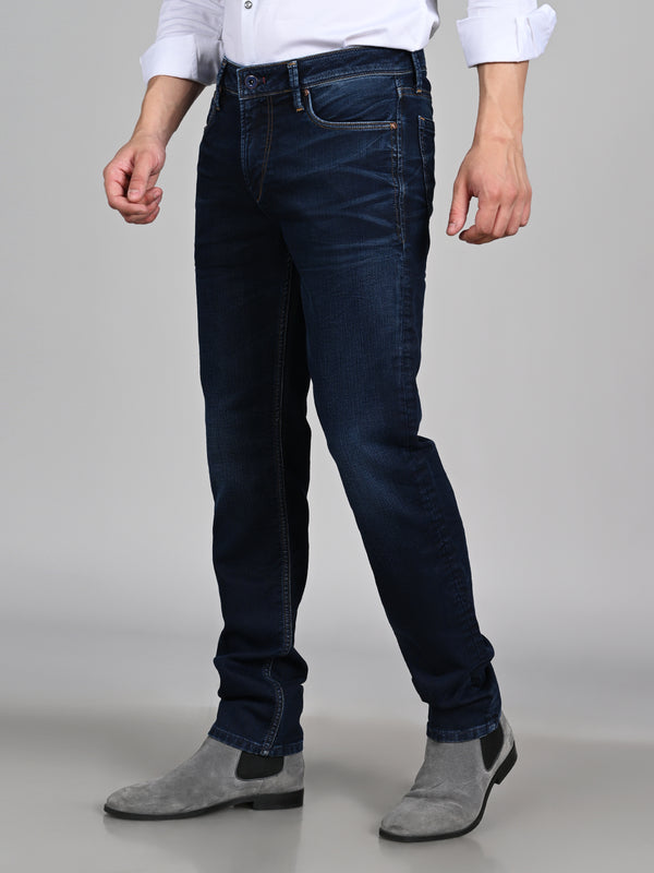 Killer Men Dark Blue Solid Slim Fit Jeans