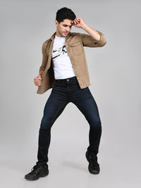 Killer Men Dark Blue Solid Slim Fit Jeans