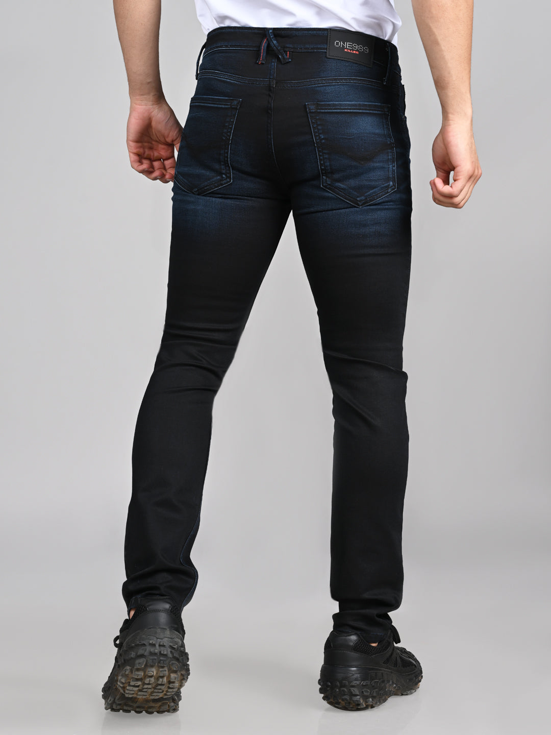 Killer Men Dark Blue Solid Slim Fit Jeans