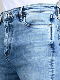 Killer Men Light Blue Solid Slim Fit Jeans