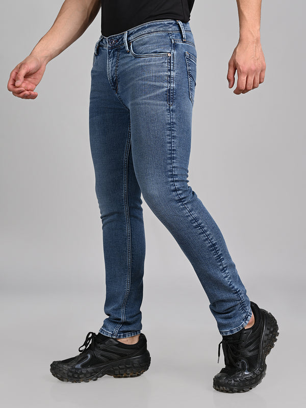 Killer Men Blue Solid Slim Fit Jeans