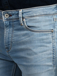 Killer Men Light Blue Solid Slim Fit Jeans