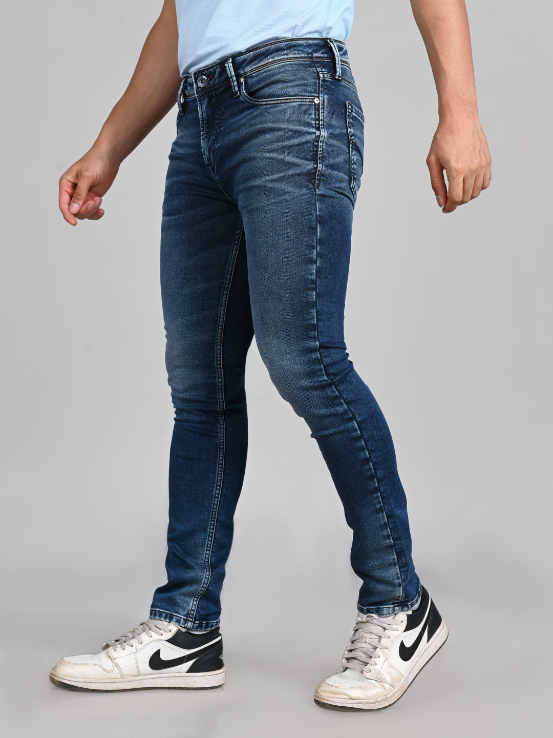 Killer Men Blue Solid Slim Fit Jeans