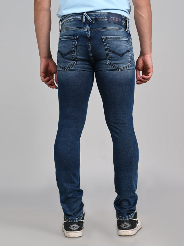 Killer Men Blue Solid Slim Fit Jeans