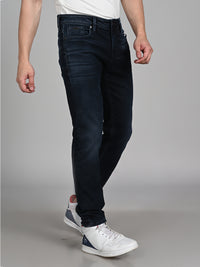 Killer Men Dark Blue Solid Slim Fit Jeans
