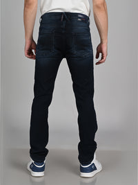 Killer Men Dark Blue Solid Slim Fit Jeans