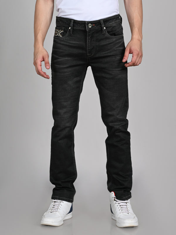 Killer Men Dark Grey Solid Slim Fit Jeans