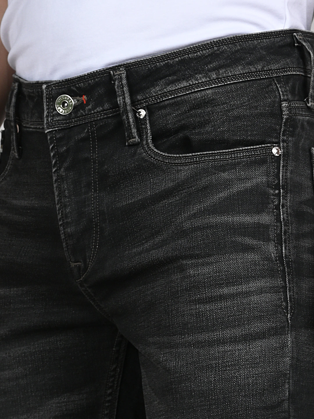 Killer Men Dark Grey Solid Slim Fit Jeans