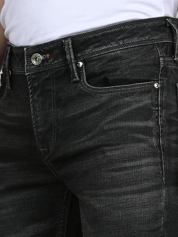 Killer Men Dark Grey Solid Slim Fit Jeans