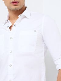 Killer Men Blue Solid Slim Fit Shirts