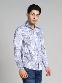 Killer Men White Printed Slim Fit Shirts
